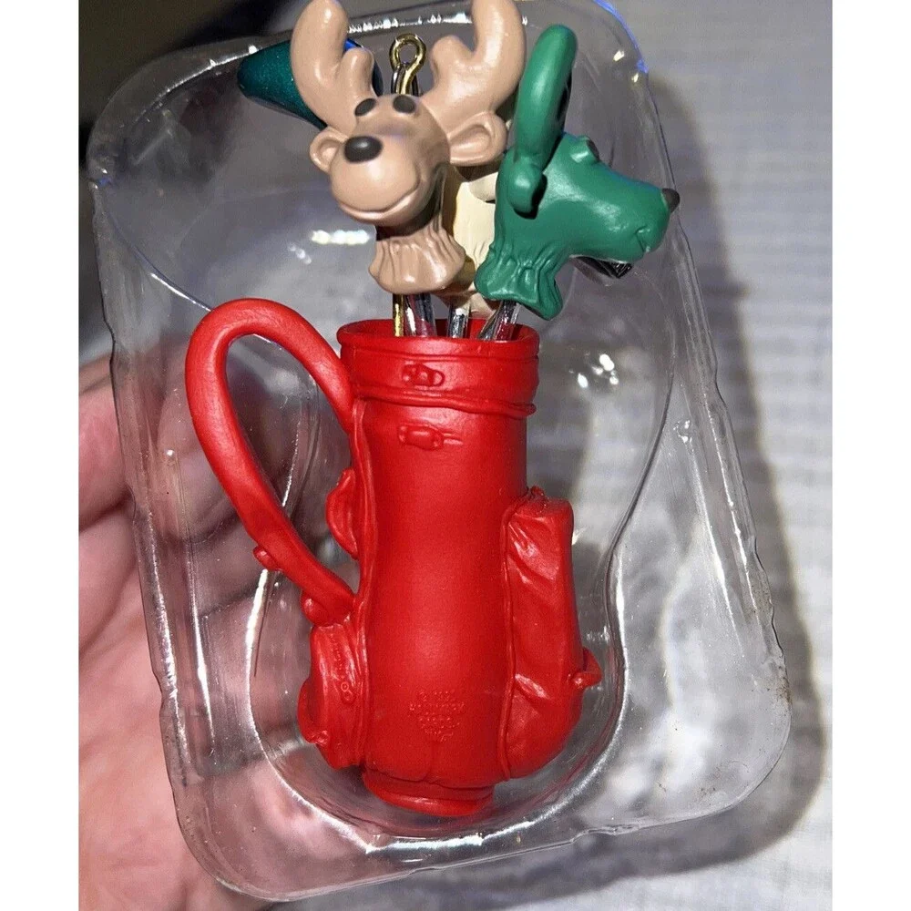 Golf's My Bag 1990 Santa's Says Golf Is A Perfect Way To Relax,Hallmark Ornament